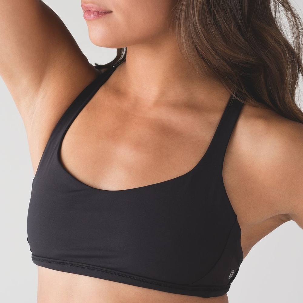 Black Lululemon Strappy Bra 10